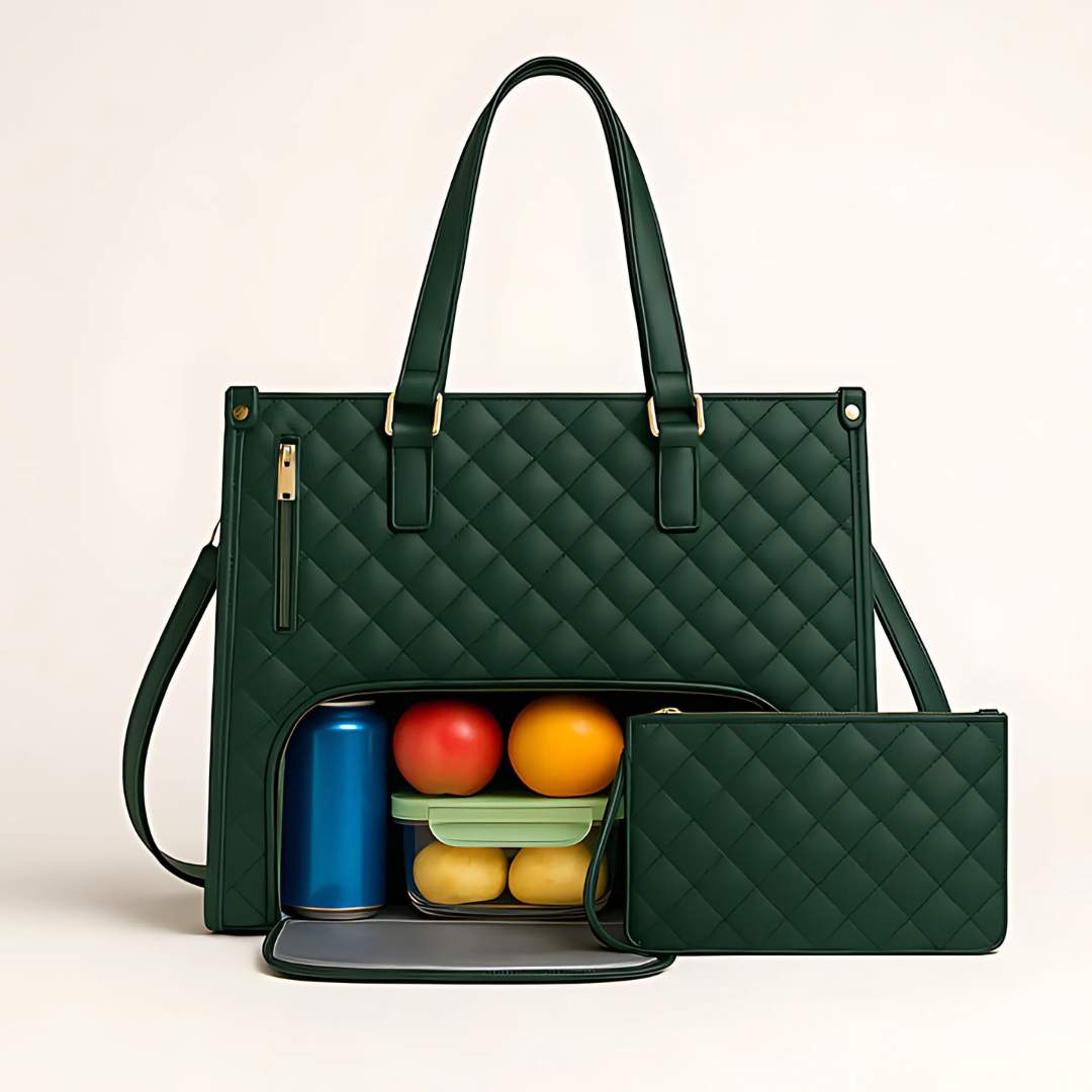 3-in-1 Damenhandtasche mit Laptop