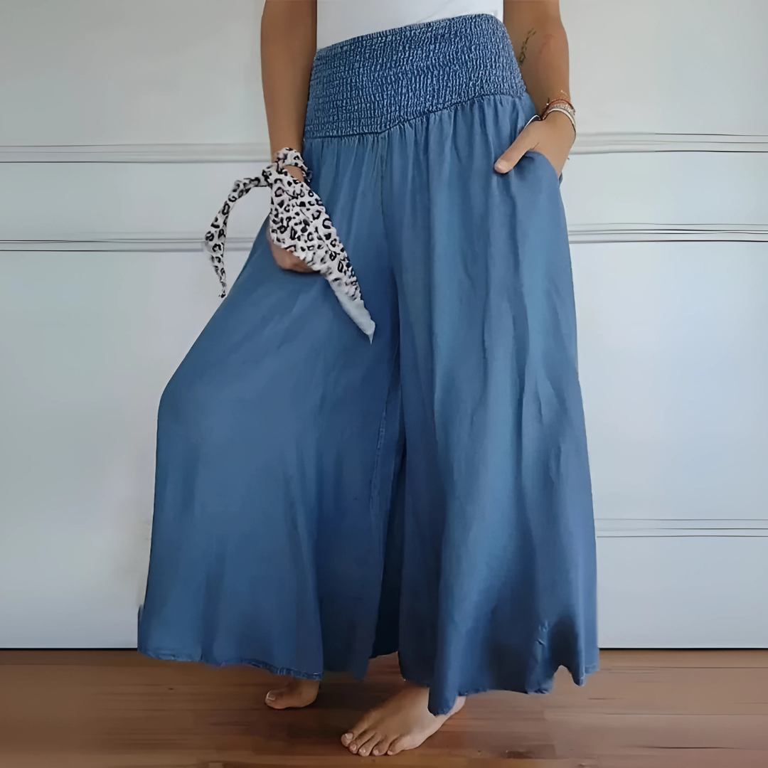 Pantalon jupe-culotte confortable