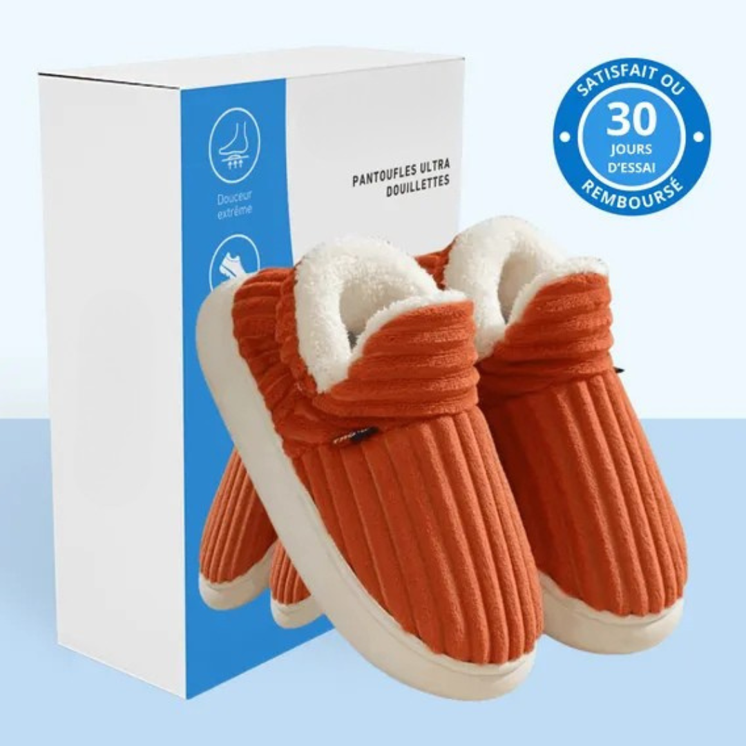 Chaussons cocooning doublés