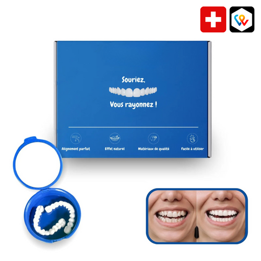 Facettes dentaires souples à clipser – Sourire immédiat sans douleur