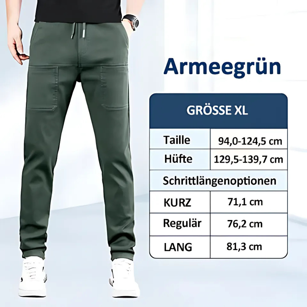 Multifunktionale Herren-Hose mit sportlich-elegantem Schnitt