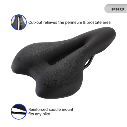Bequemer, ergonomischer Fahrrad-Sattel mit Druckentlastung