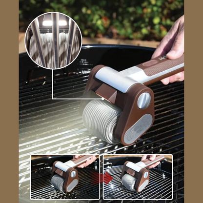 Grillbürste mit Ölbehälter – 2-in-1 für Reinigung & Pflege