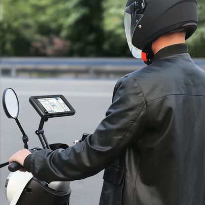 Support Téléphone Moto Étanche 360°
