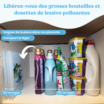 Feuilles de lessive écologiques