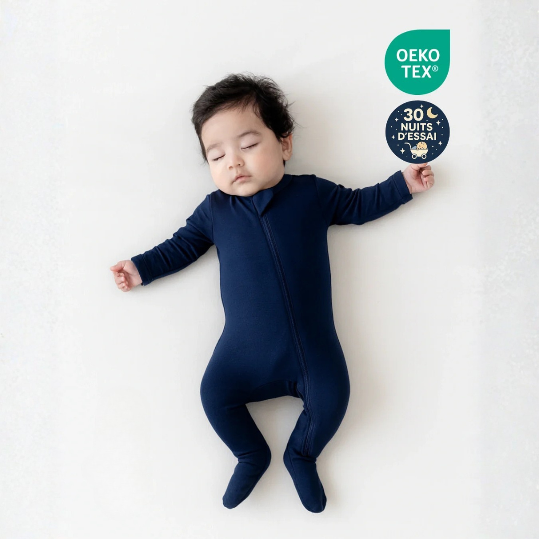 Pyjama bébé en bambou évolutif doux et confortable