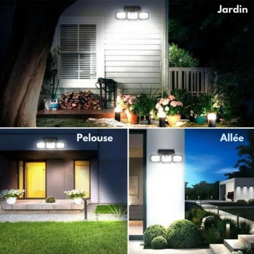 Applique solaire extérieure avec détecteur de mouvement