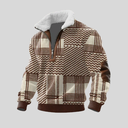 Pull polaire à col montant avec zip