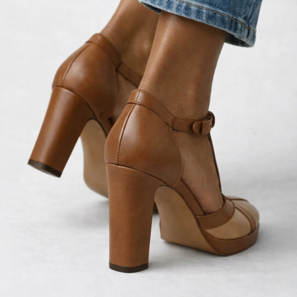 Retro-Pumps mit Absatz, ergonomischer Tragekomfort