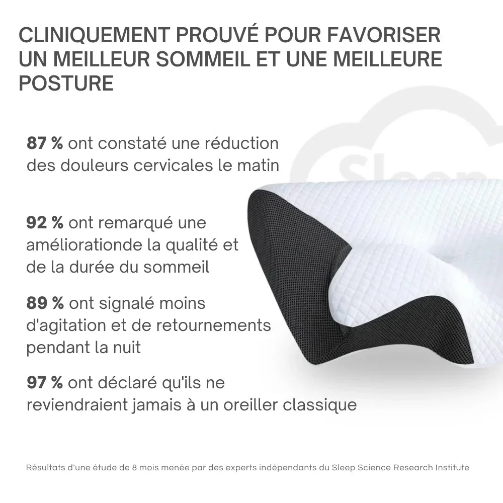 Oreiller ergonomique à mémoire de forme