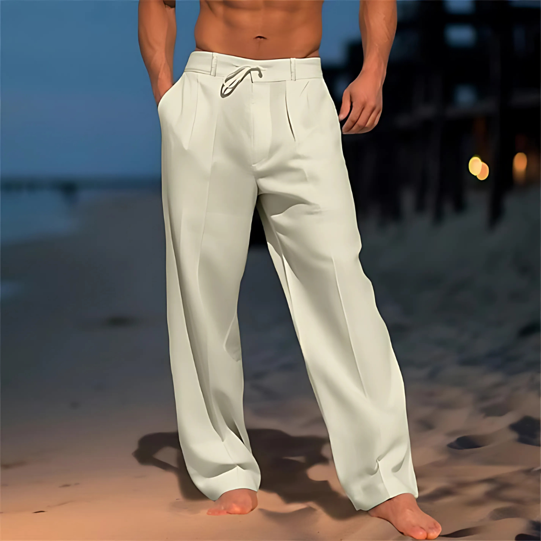 Pantalon en lin homme