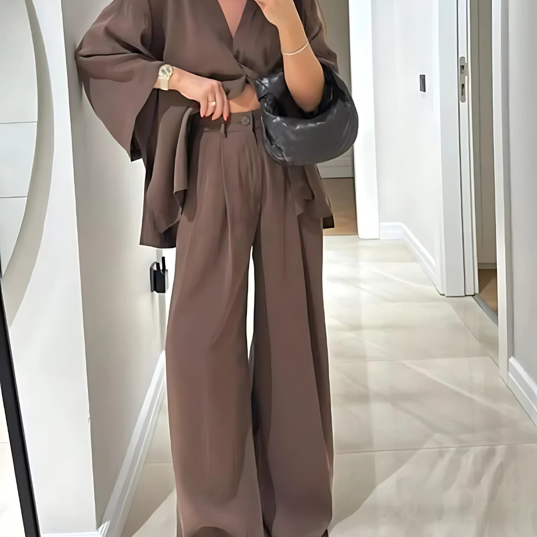 Elegantes Weitgeschnittenes Set – Lässig & Stilvoll