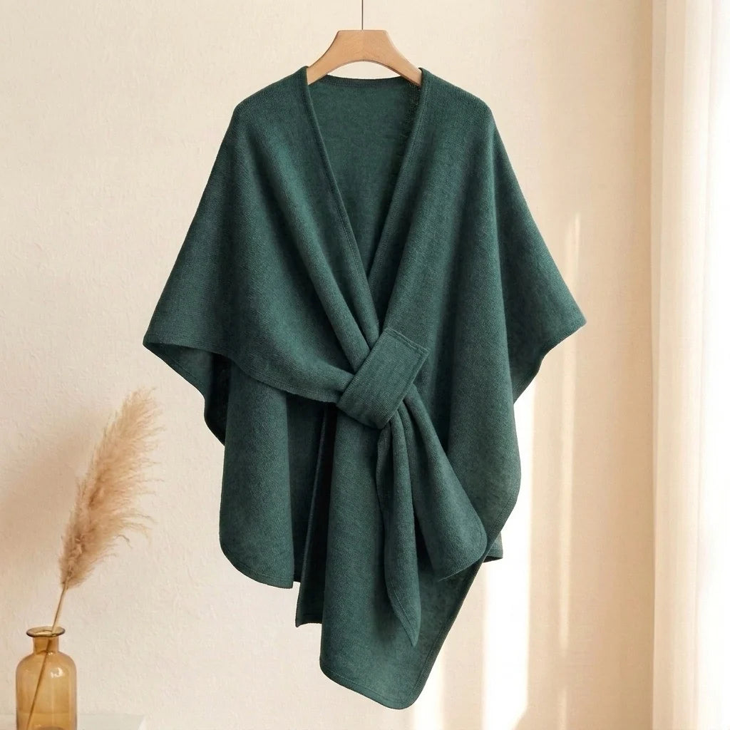 Langer Poncho-Schal für Damen