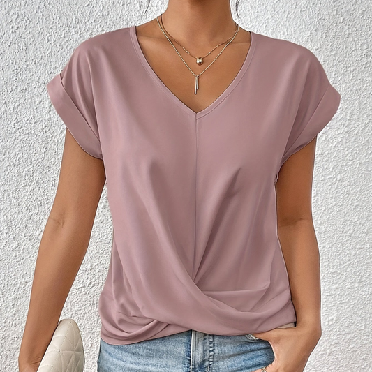 Cleo - t-shirt décontracté avec encolure sweetheart