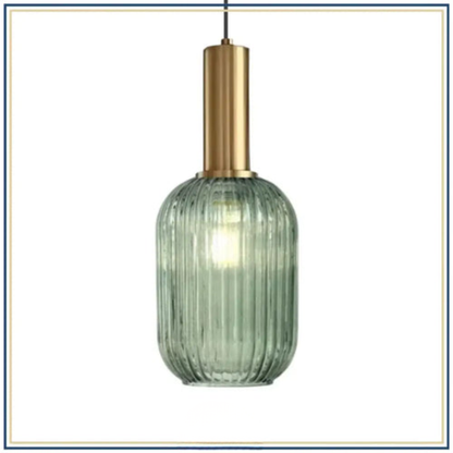 Lampadaire décoratif en verre texturé