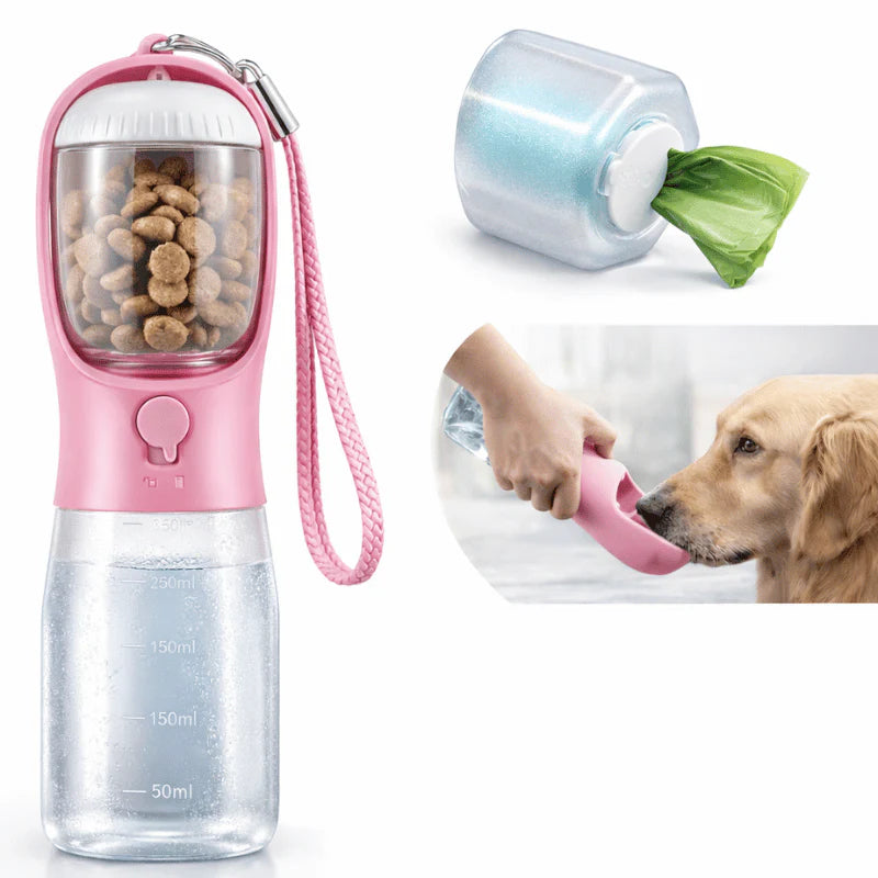 Tragbare 3-in-1-Trinkflasche für Haustiere