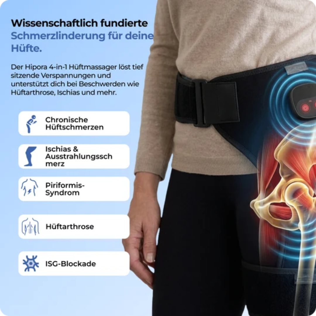 4-in-1-Heiz- und Massagegürtel für die Hüften