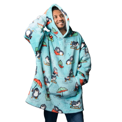 Plaid à Capuche Ultra Doux