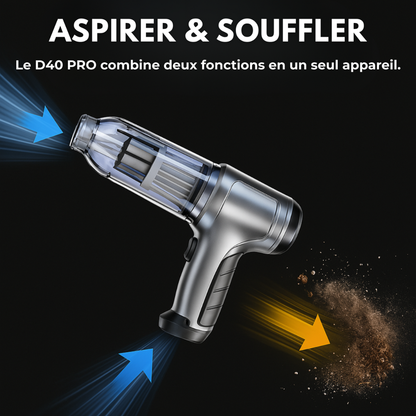 Aspirateur sans fil voiture compact et rechargeable