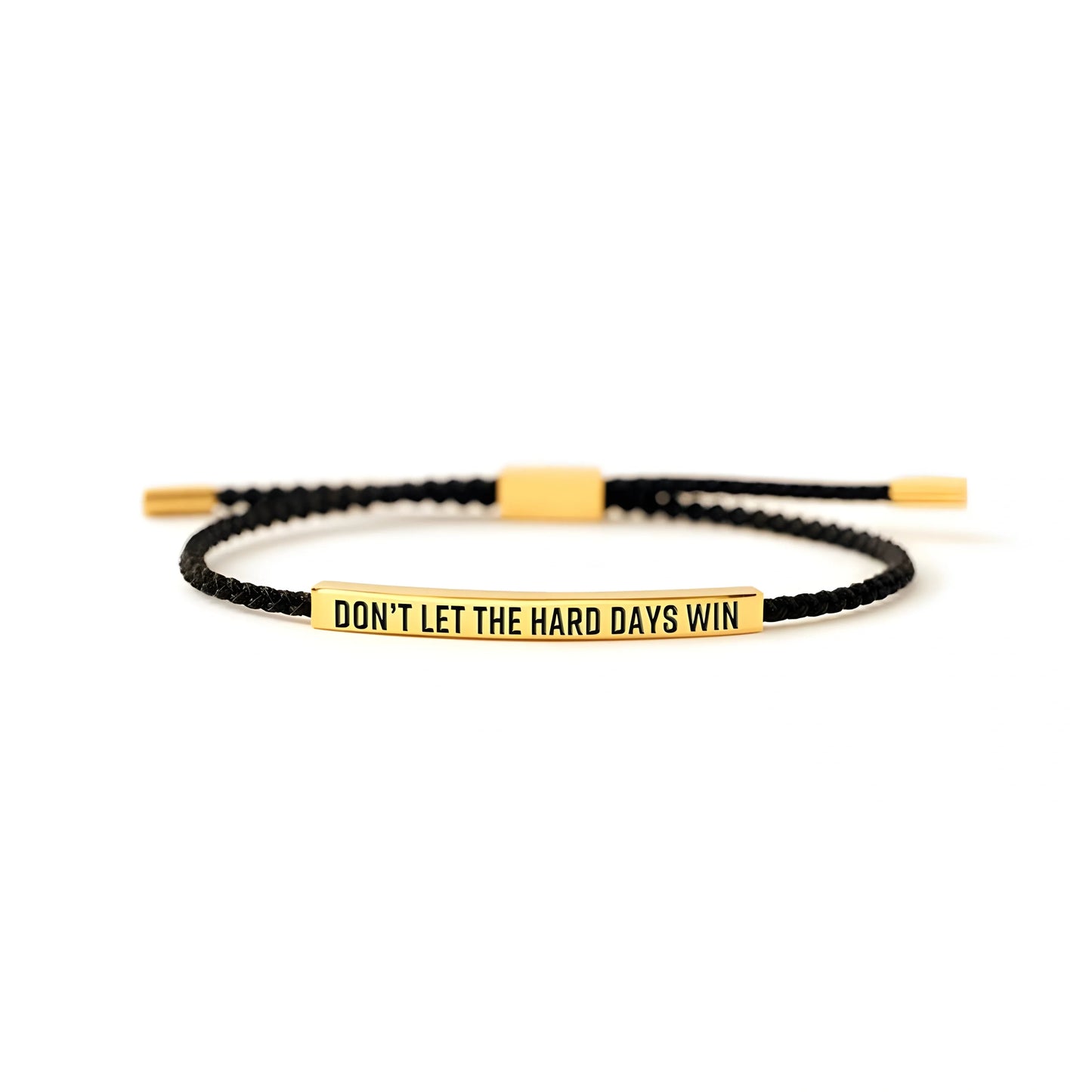 Bracelet de motivation en corde tressée