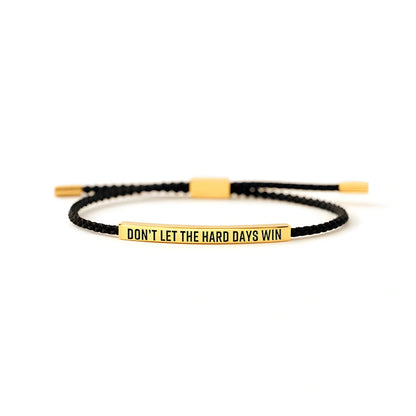 Bracelet de motivation en corde tressée