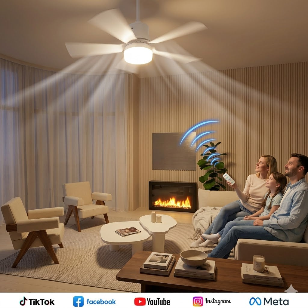 2-in-1-Ventilator mit Fernbedienung