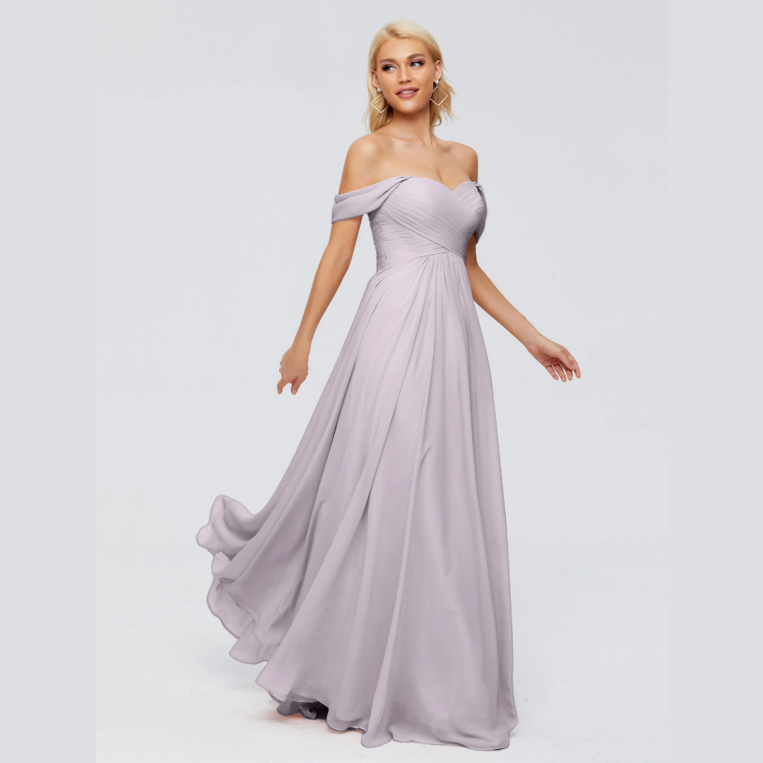 Robe de Demoiselle d'Honneur Élégante à Bretelles