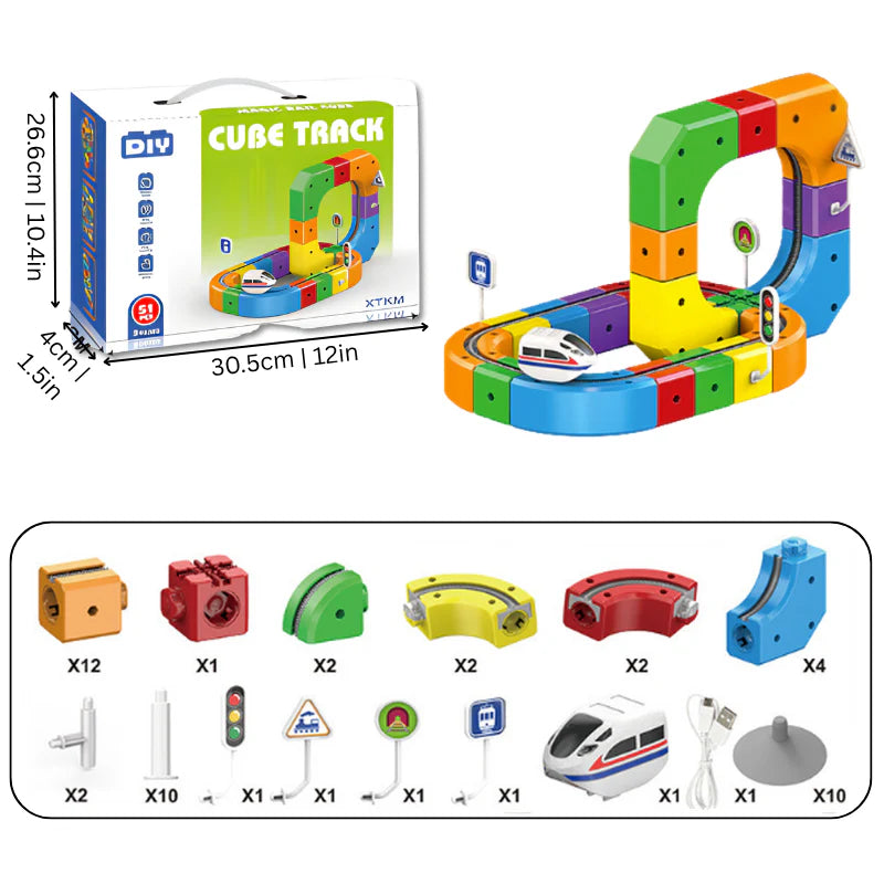 Circuit magnétique enfant modulable éducatif et créatif