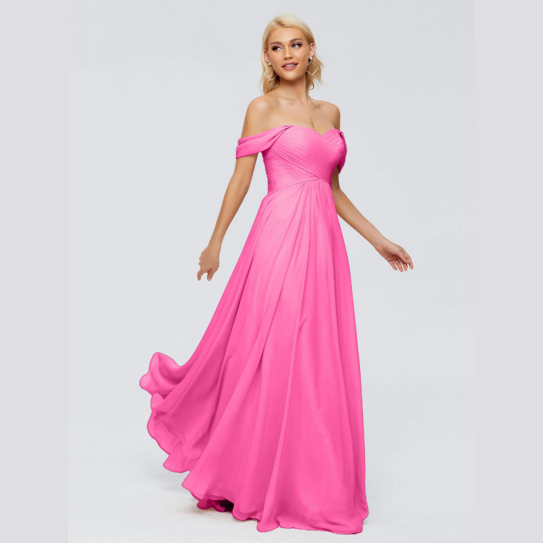 Robe de Demoiselle d'Honneur Élégante à Bretelles