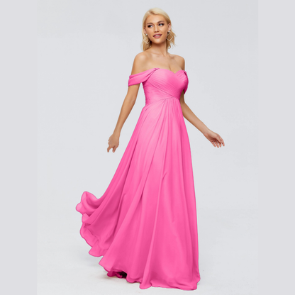 Robe de Demoiselle d'Honneur Élégante à Bretelles