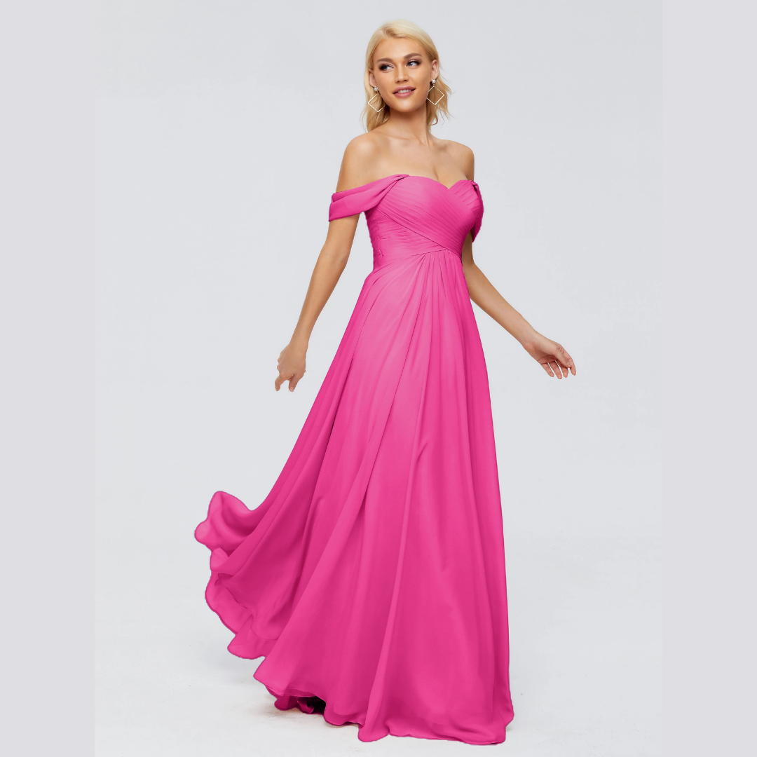 Robe de Demoiselle d'Honneur Élégante à Bretelles