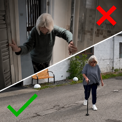 Canne de soutien pour marcher et se lever en toute sécurité