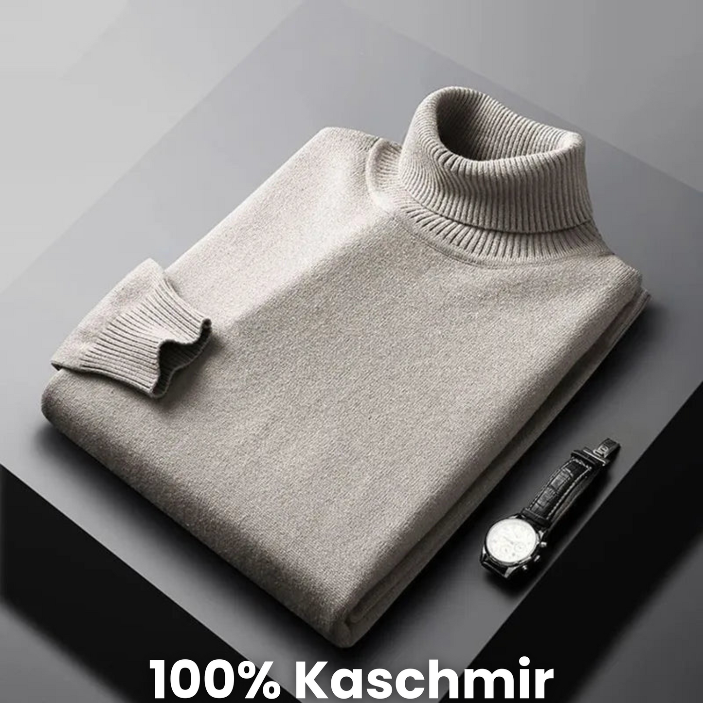 LINDERHOFF | Rollkragenpullover aus Kaschmir