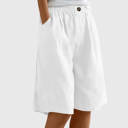 Weite Damen-Shorts mit elastischem Bund