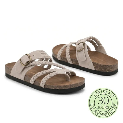 Sandales orthopédiques femme en cuir