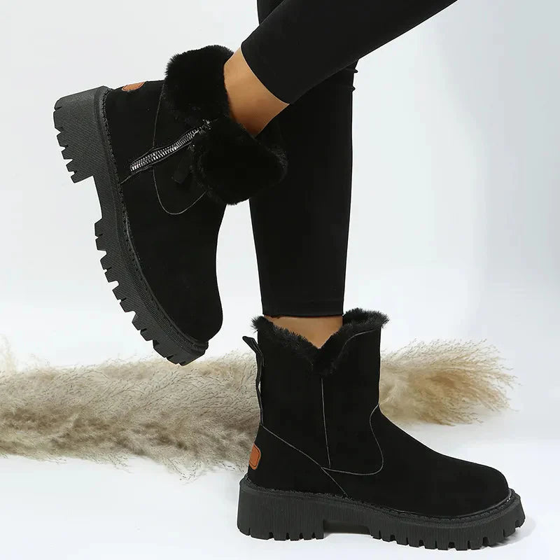 Bottes d'hiver chaudes avec doublure