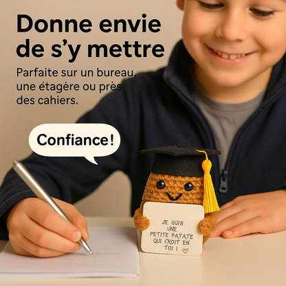 Kleiner dekorativer Begleiter mit positiver Botschaft