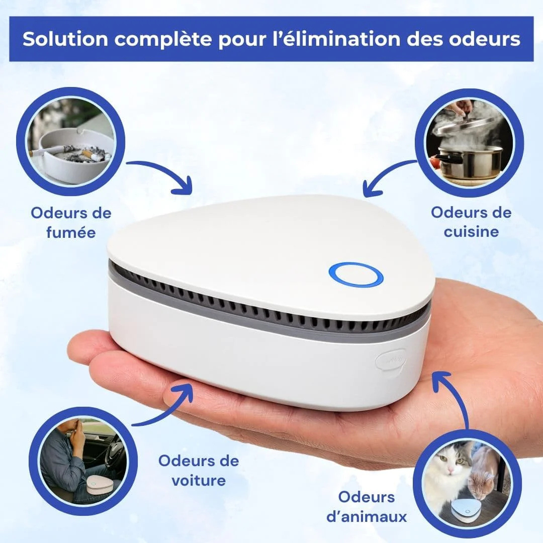 Éliminateur d'odeurs portable