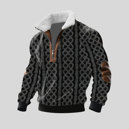 Pull polaire à col montant avec zip