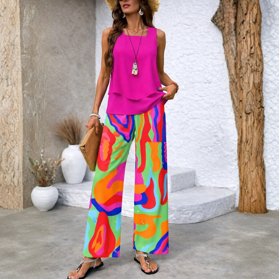 Ensemble Deux Pièces Femme Imprimé