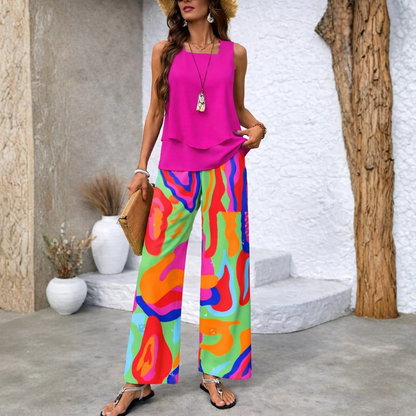 Ensemble Deux Pièces Femme Imprimé