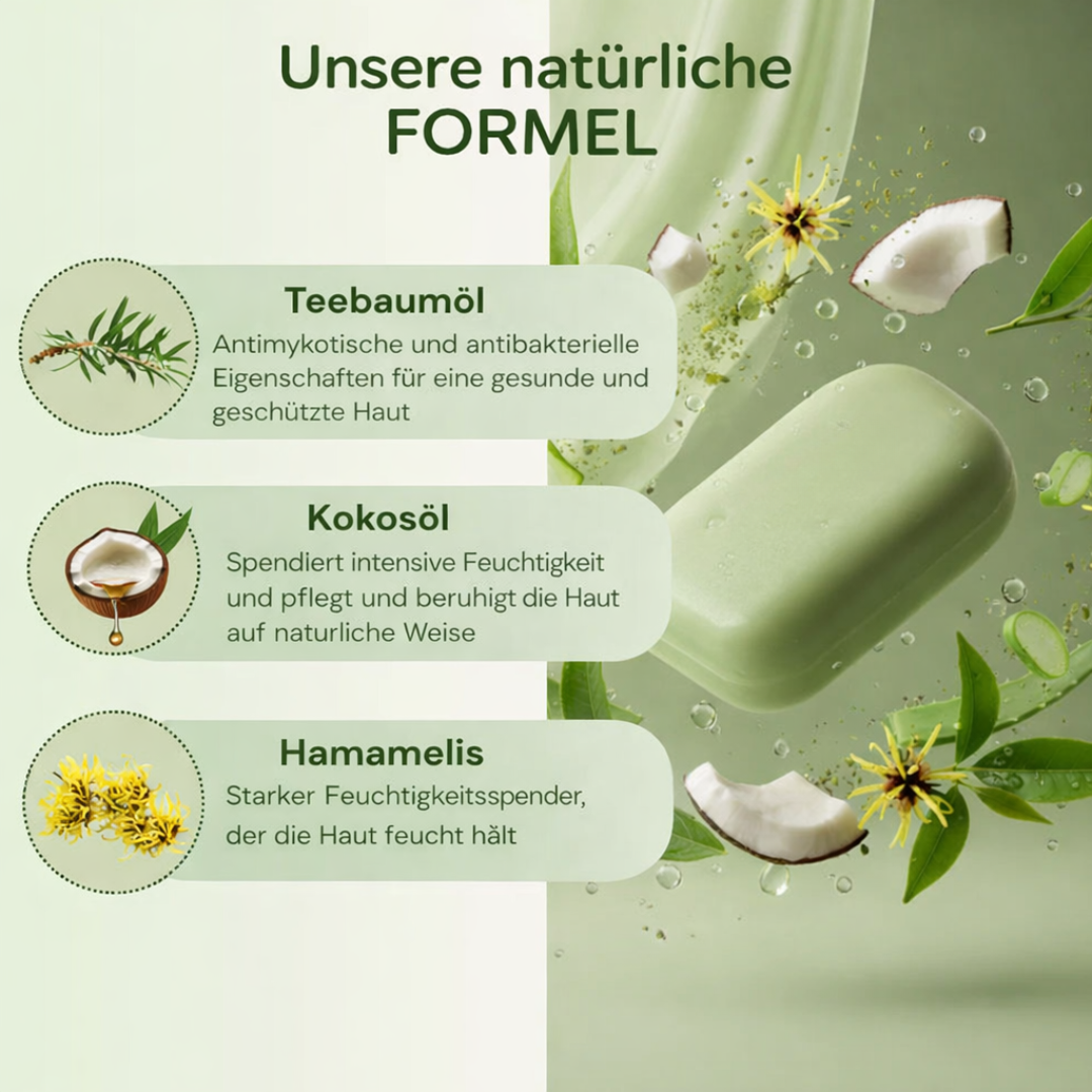 Natürliche antimykotische Seife