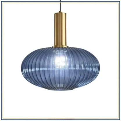 Lampadaire décoratif en verre texturé