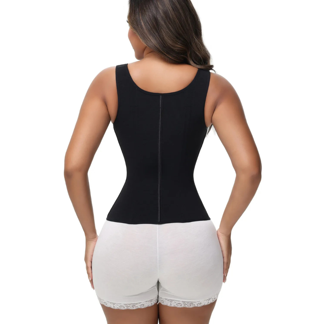 Corset en latex avec fermeture éclair