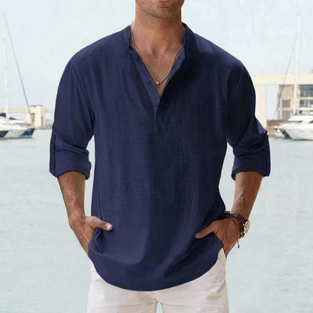 Chemise lin respirant homme été léger