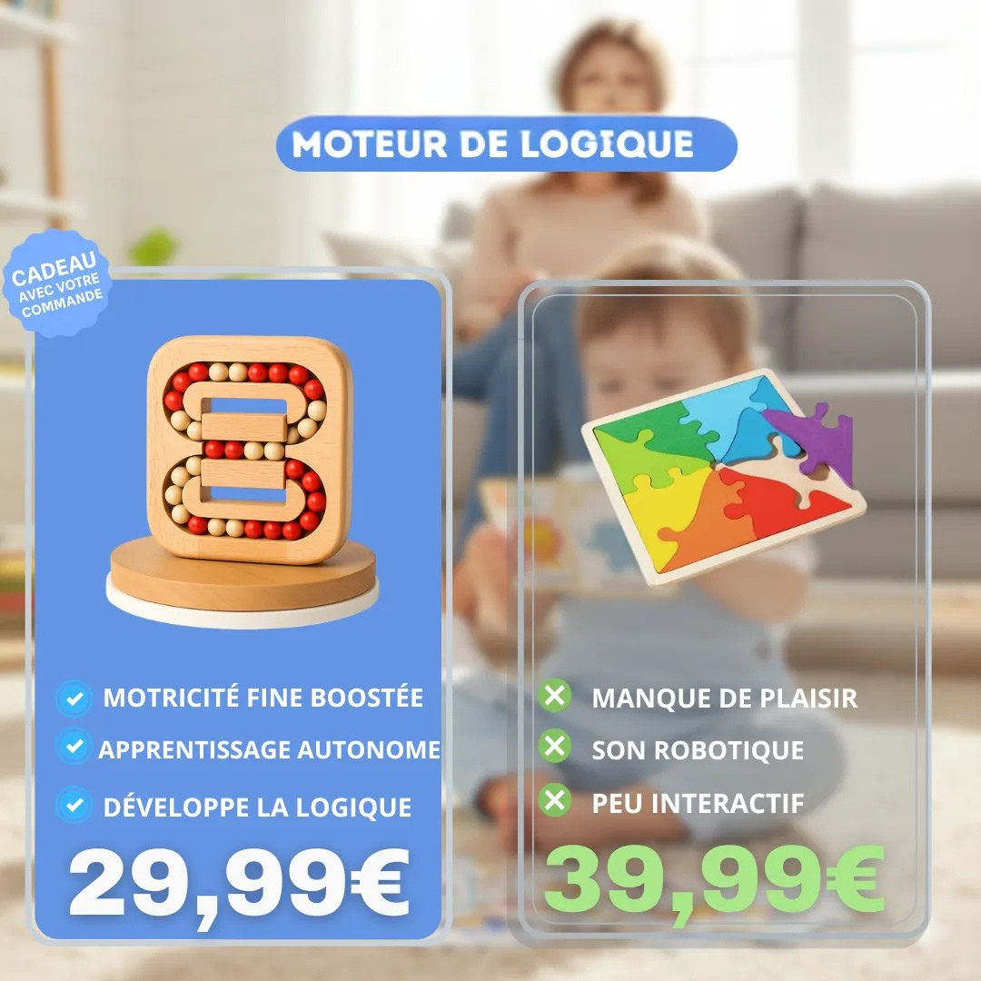 Casse-tête à billes en bois