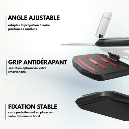 Support de véhicule avec affichage HUD – Pour une conduite connectée et sécurisée