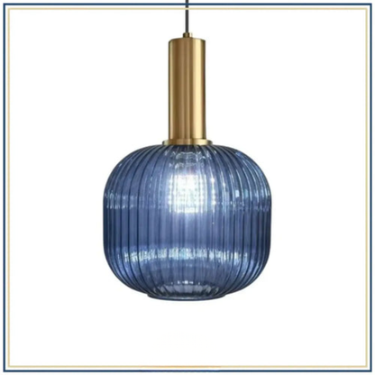 Lampadaire décoratif en verre texturé