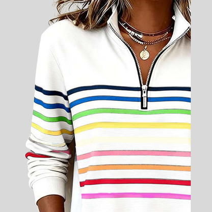 Lässiger Pullover Komfort und farbenfroher Stil