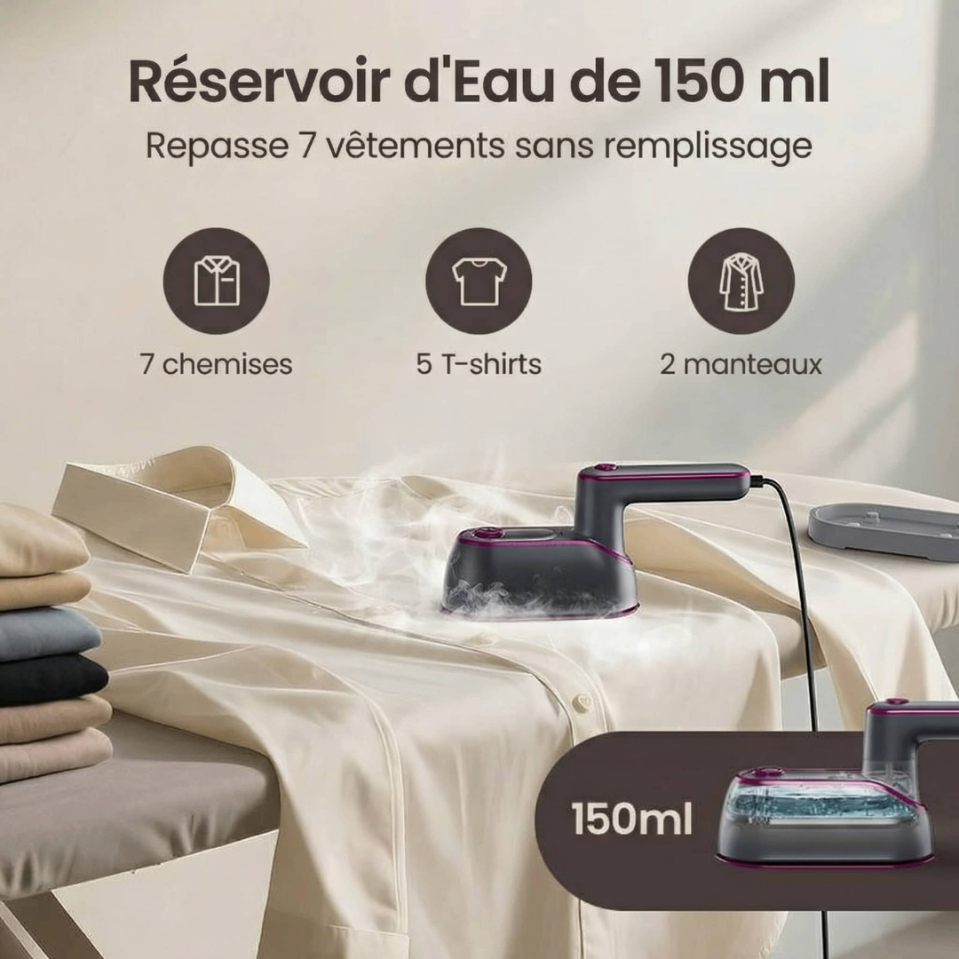 Tragbares 2-in-1-Dampfbügeleisen